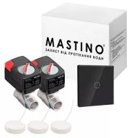 Система защиты от протечки воды Mastino TS2 1/2 черный (2 крана, 3 датчика)
