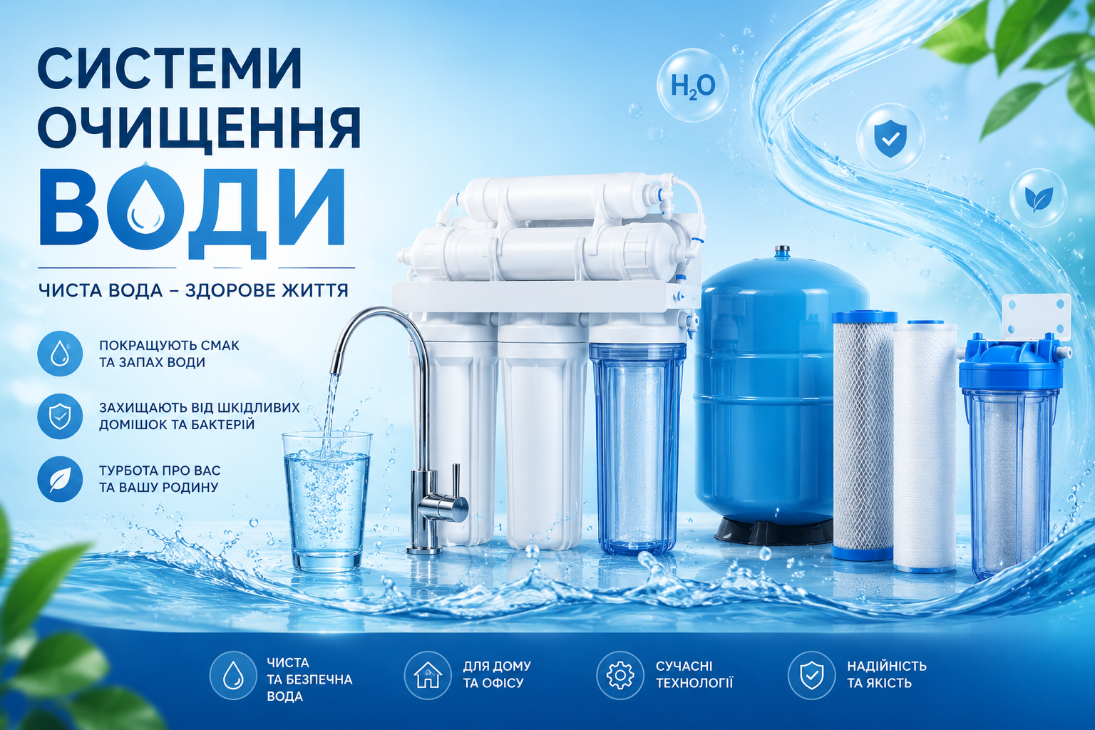 Сучасні системи очищення води: як працюють, скільки коштують та коли вони дійсно потрібні