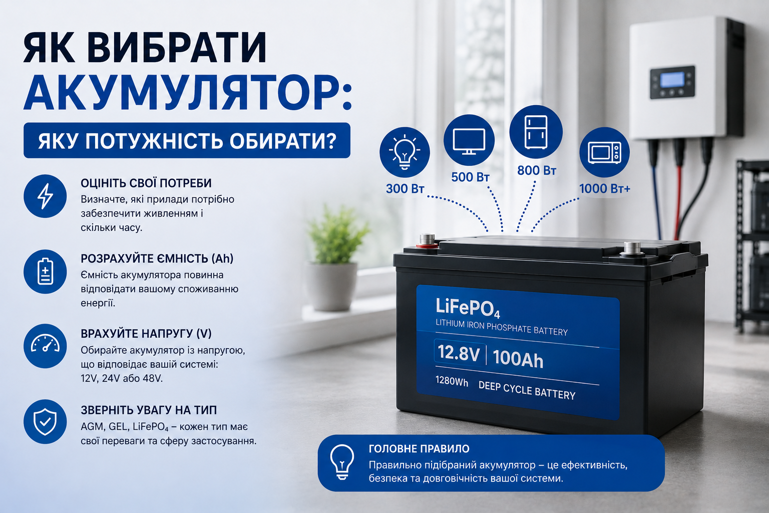 Как выбрать аккумулятор: какую мощность выбирать? Как выбрать аккумулятор: какую мощность выбирать?