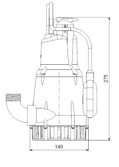 Дренажный насос Grundfos KPC 300 A 1x220 50H 1