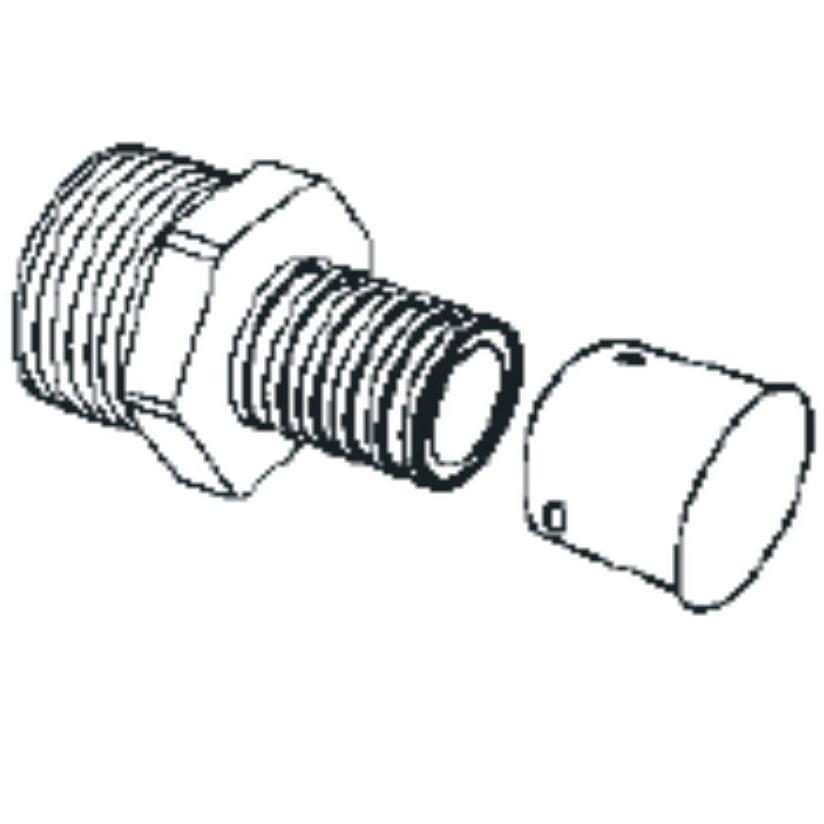 Перехідник RAUBASIC із зовнішньою різьбою 32-R 3/4