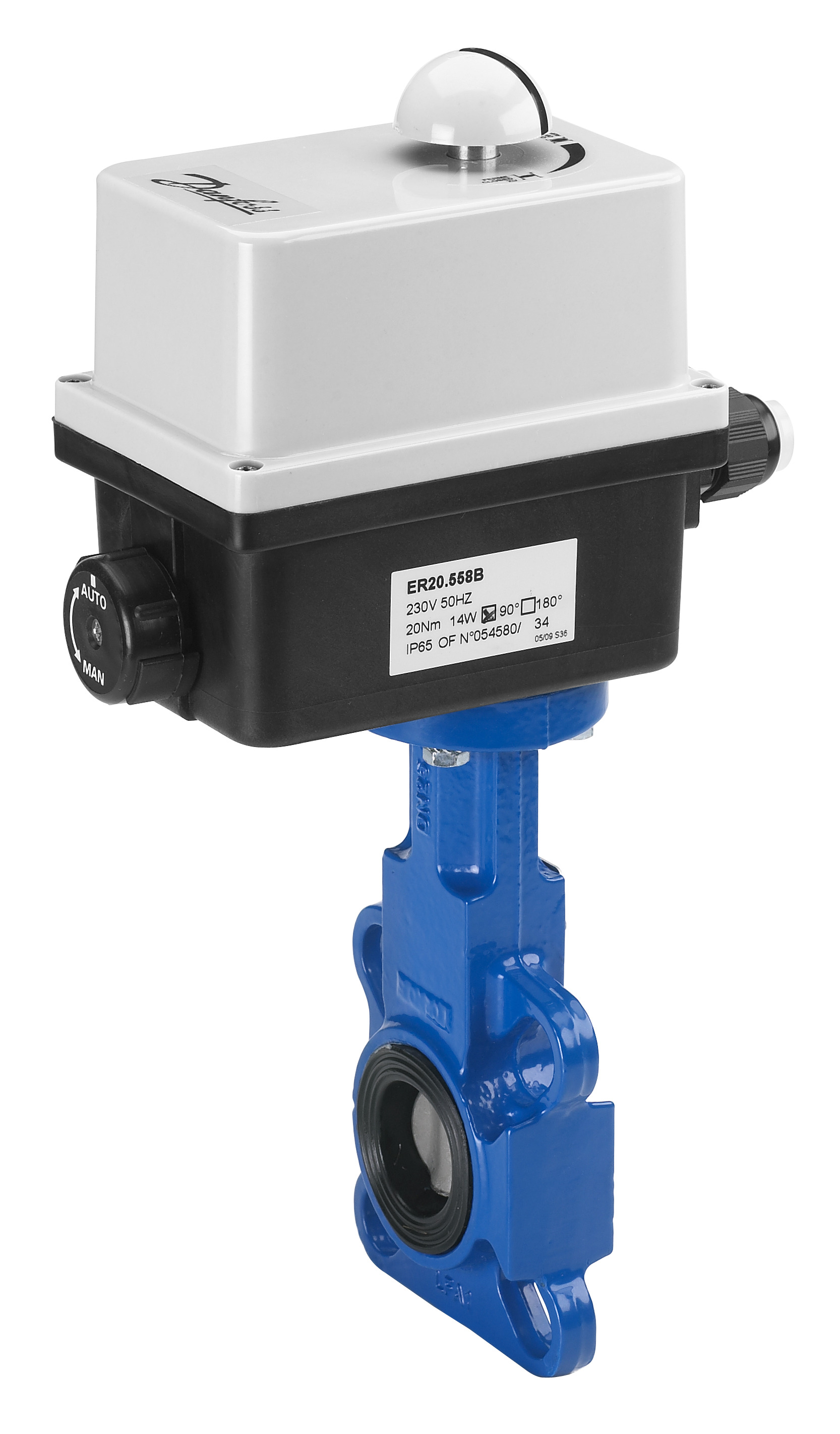 Поворотная заслонка с электрическим приводом 230V PN16 DN65 CI / EP / EPDM 230V 1