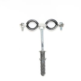 Подвійні хомути з шуруп-гвинтом і дюбелем в комплекті 25-29мм 1