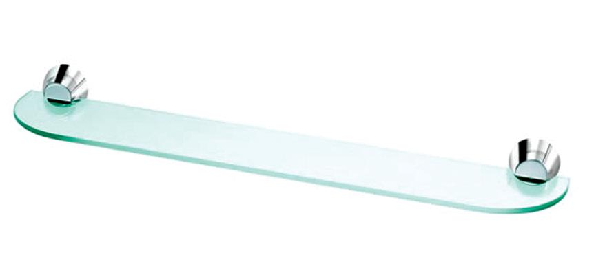 Полочка стеклянная CONO, 58x11 см, хром. 1