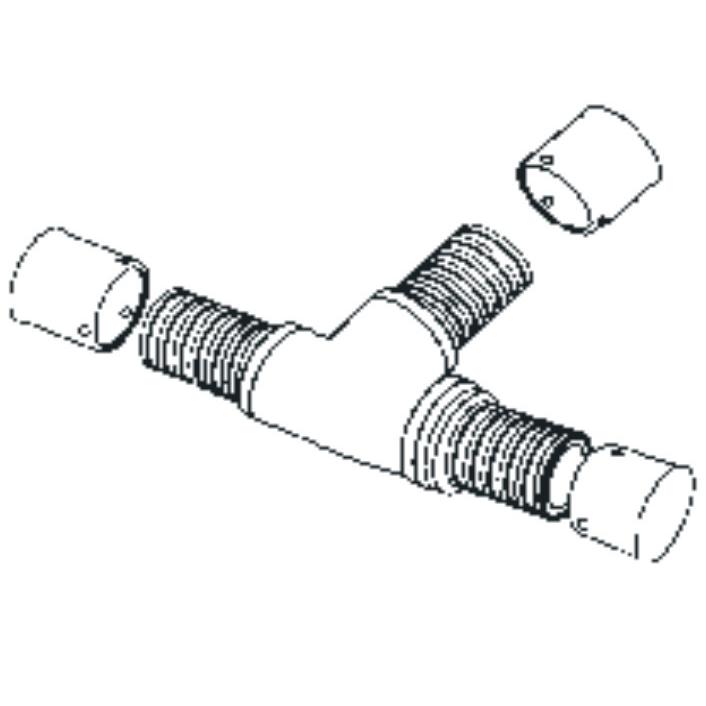 Тройник Rehau Raubasic 32-25-25 1 Тройник Rehau Raubasic 32-25-25 1