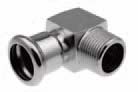 Куточок під 90 град., Steel, короткий, D = 15 мм x 3 / 8 