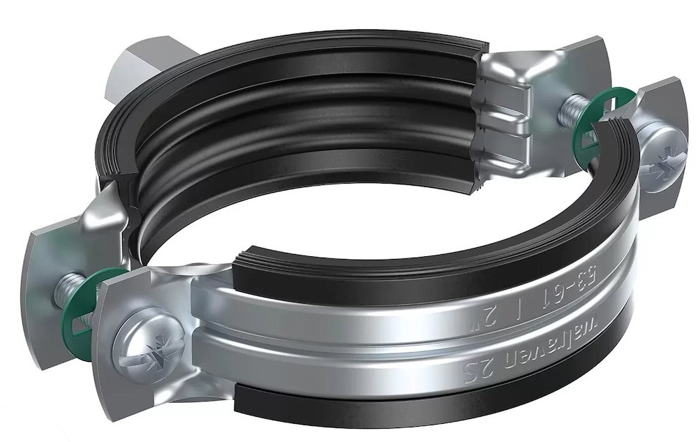 2S Хомут з гумов. ізоляц. 53-61мм М8 1 2S Хомут з гумов. ізоляц. 53-61мм М8 1