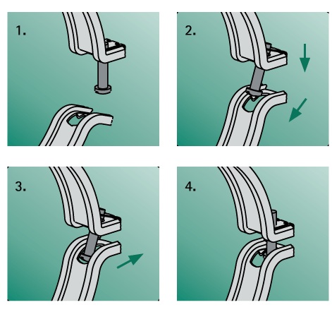 Хомут вентиляційний Walraven BIS Aero, гайка M8, 250 мм 2