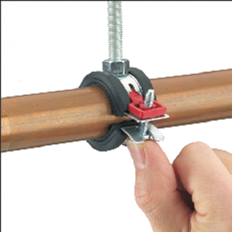 Хомут с прокладкой Flash, M8, 25-28 мм 1