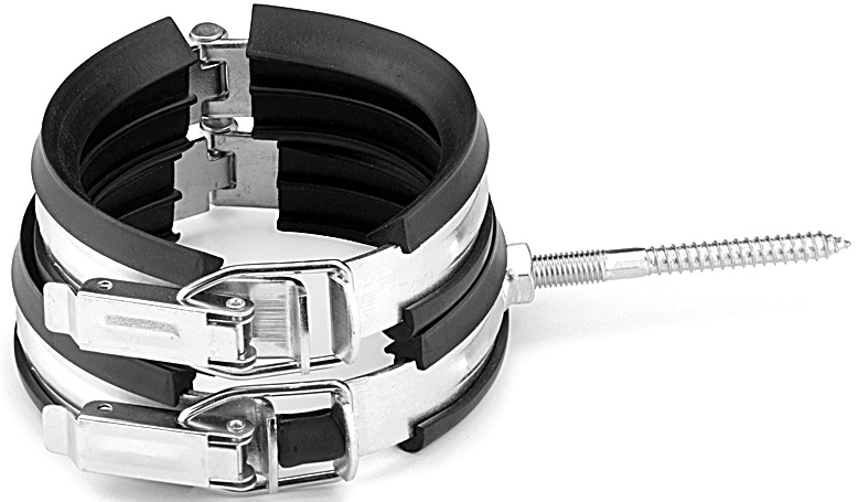 Хомут шумопоглощающий RAUPIANO, D=90 мм, M10 1