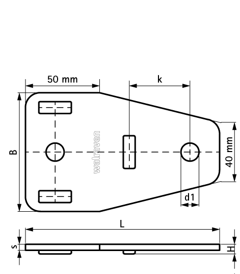 Соединитель Walraven BIS Strut Т-образный BUP 2
