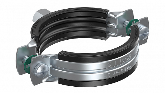 2S Хомут оцинк. с резинов. изоляц. 38-46мм М8 1