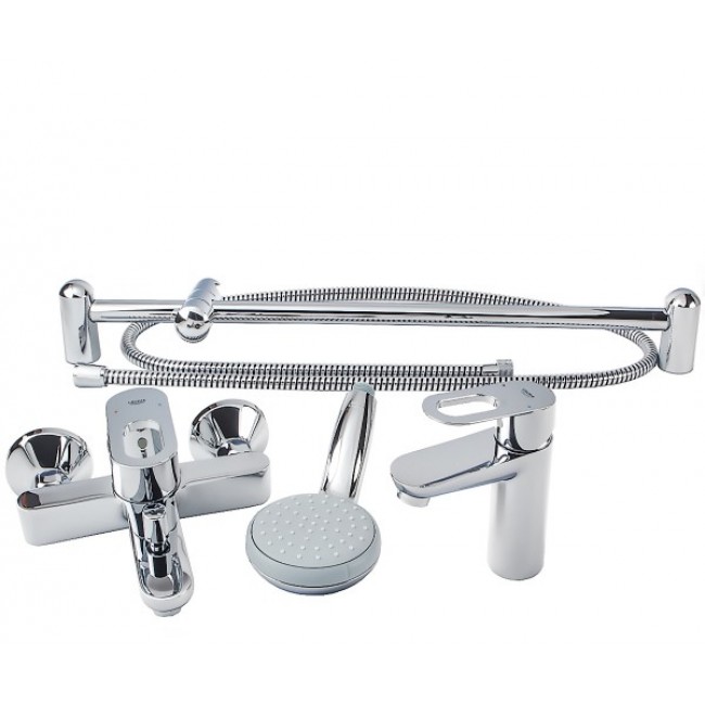 Комплект смесителей 3 в 1 Grohe BauLoop для ванны  3