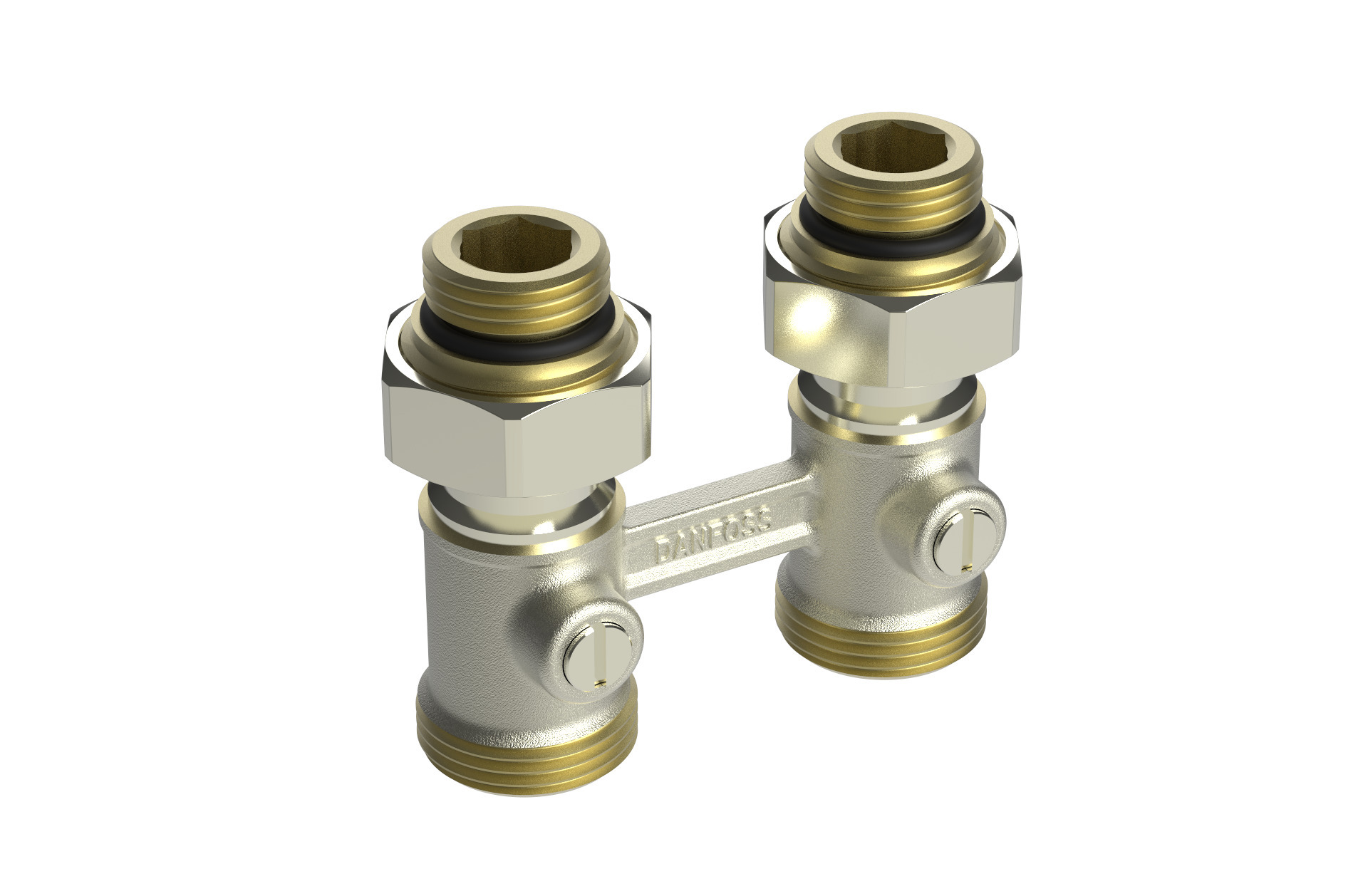 Вузол нижнього підключення Danfoss RLV-KB прямий 1/2