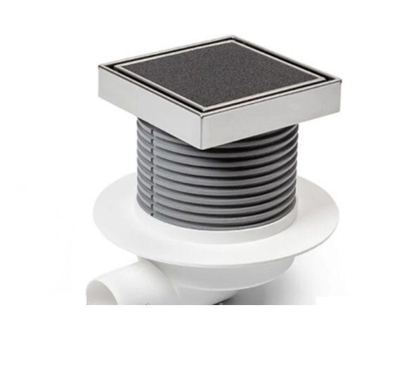 Двокорпусний трап MCH з горизонтальним підключенням DN50 h 113-169 мм 1