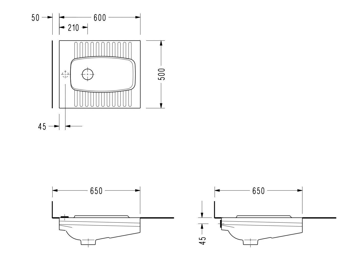 Чаша Генуя Serel 60 х 50 см 2