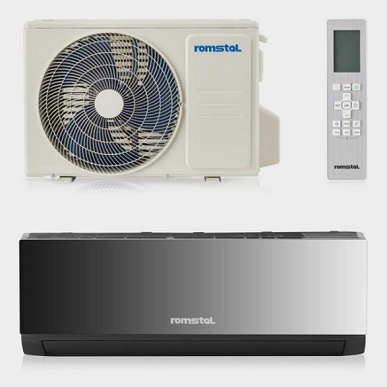 Инверторный кондиционер Romstal Ecovent 500 12 с Wi-Fi  до 35 м² черный 2