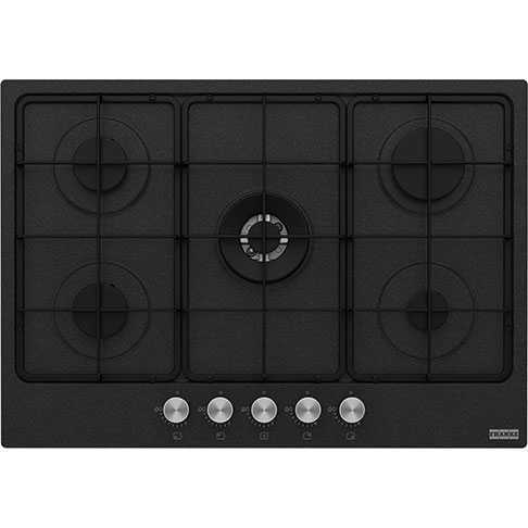 FHSM 755 4G DC ON E, газовая поверхность Smart, оникс, 5 конфорок, эмалированные решетки 1