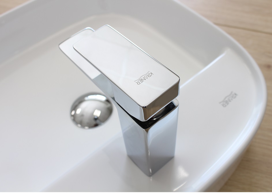 Смеситель для умывальника Kroner Vibe хромированный 3 Смеситель для умывальника Kroner Vibe хромированный 3