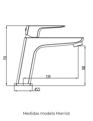 Смеситель GME MARRIOТT для умывальника белого цвета 3