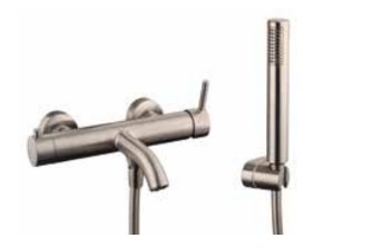 Змішувач SIRIO  на ванну з лійкою, матовий нікель 1 Змішувач SIRIO  на ванну з лійкою, матовий нікель 1