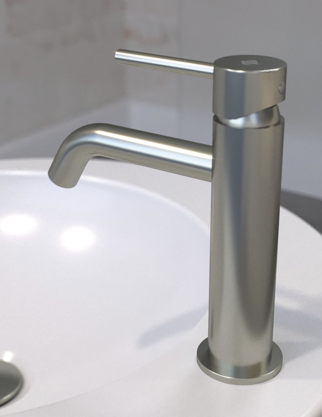 Смеситель SIRIO для умывальника, матовый никель 2