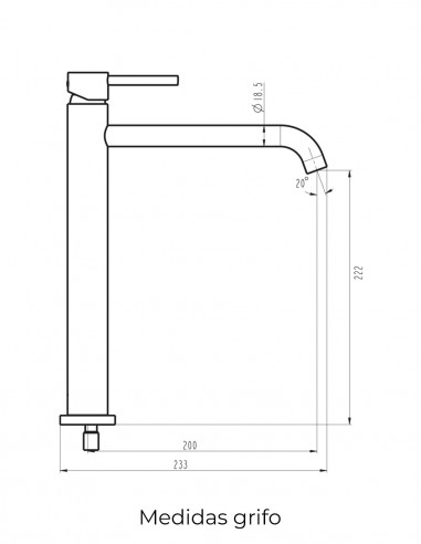 Смеситель высокий SIRIO для умывальника-чаши, белый цвет 3