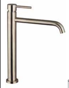 Смеситель высокий SIRIO для умывальника-чаши, матовый никель 1 Смеситель высокий SIRIO для умывальника-чаши, матовый никель 1