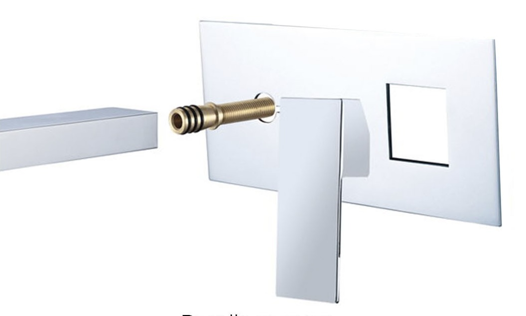 Смеситель скрытого монтажа Orion для умывальника, белый цвет 3