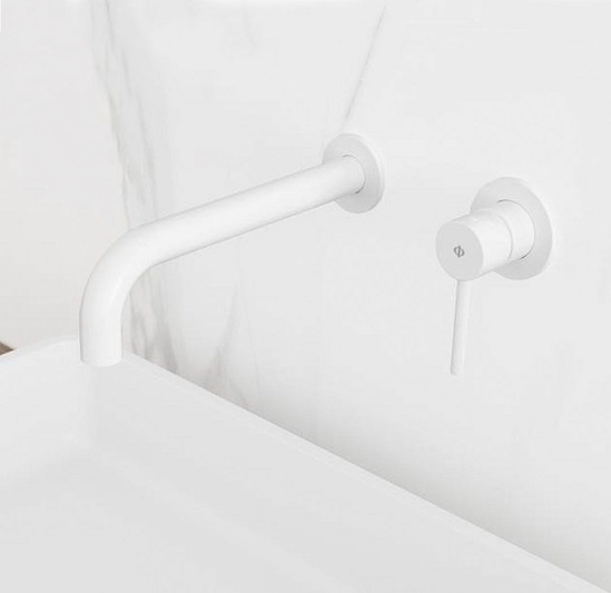 Смеситель скрытого монтажа SIRIO под умывальник белого цвета 2