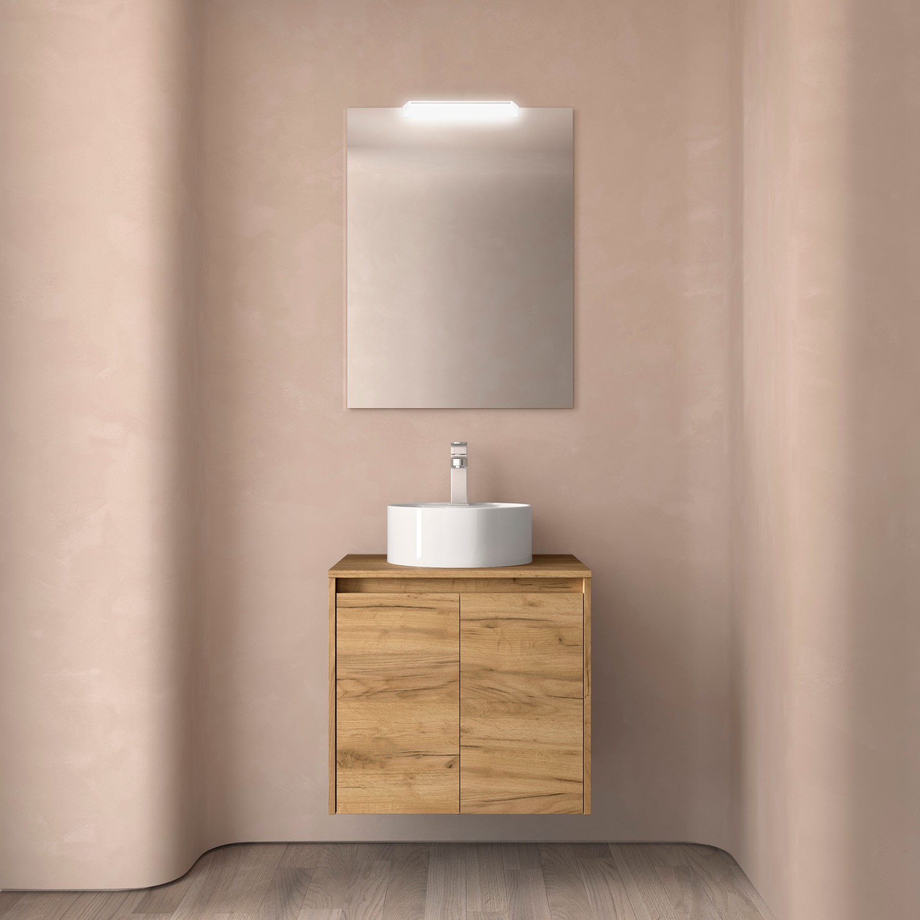 Тумба под умывальник Salgar Noja 70 см цвета африканский дуб 1