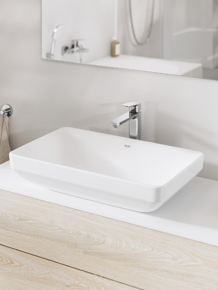 Змішувач для раковини Grohe Cubeo на стільницю хром 4