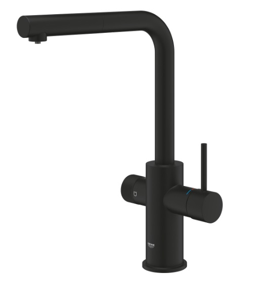 Змішувач для кухні Grohe Blue Pure Minta для подачі технічної та фільтрованої води чорний 3