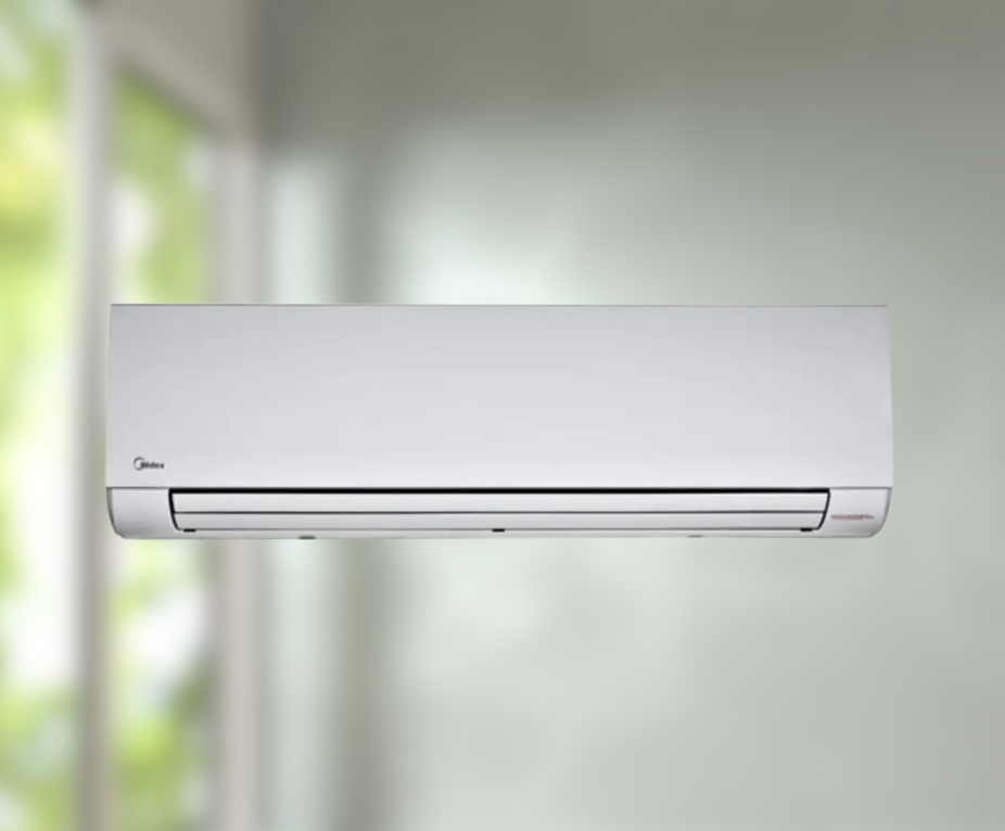 Фанкойл  Midea настенного типа MKG-500 со встроенным байпас-клапаном и пультом ДУ 4.01kW/4.39kW 2