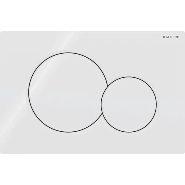 Кнопка Geberit Sigma01 с двойным смывом цвет альпийский белый 1