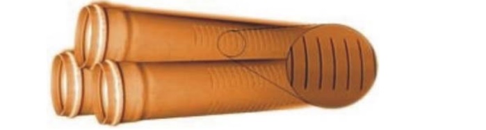  Дренажная труба Valplast ПВХ SN4 D 400 мм с прорезями под 360 град. L 6 м 1