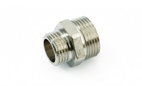 Ніпель редукційний, латунний, 2