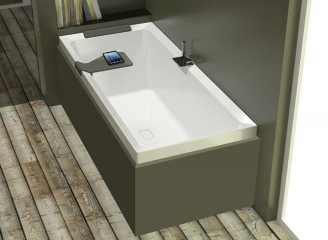 Ванна акриловая с панелю Novellini 170x70 см прямоугольная белая 2