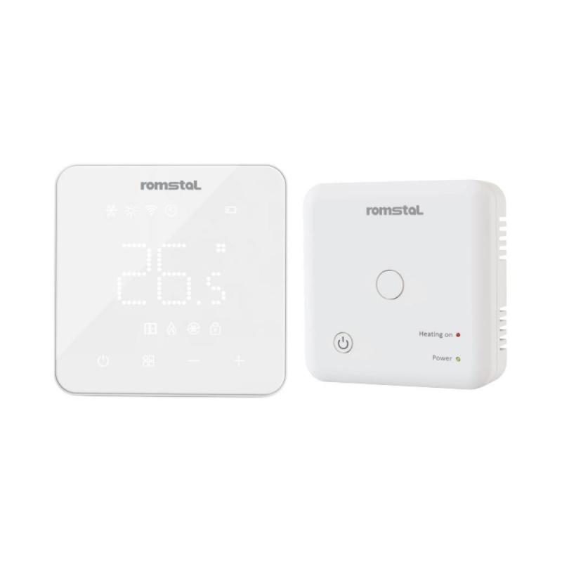 Терморегулятор Romstal Ecoheat 300RF WT-76Wi-Fi бездротовий програмований білий   1