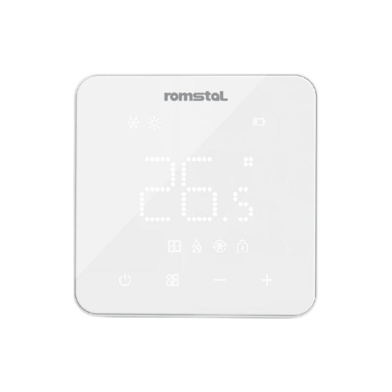 Універсальний добовий терморегулятор Romstal EcoHeat 300 HT-76 дротовий білий 1