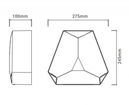 Сушилка для рук Romstal Triangle хромированная 2