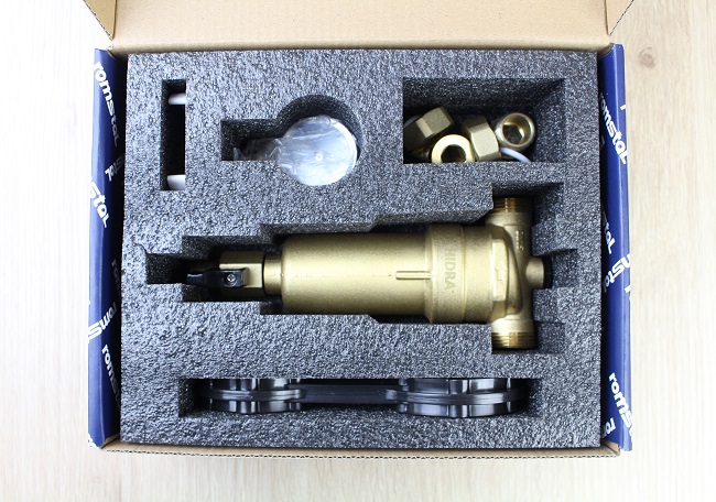 Фільтр для гарячої води Romstal Hidra з манометром 1/2