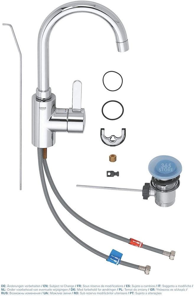 Змішувач Grohe  Eurosmart Cosmopolitan для умивальника L-Size 4