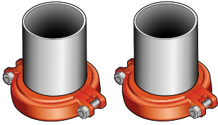 Кінцевики для насосних груп FL-UK/FL-MK Victaulic-зварка DN 40 x DN 40 PN10 (2 шт) 1
