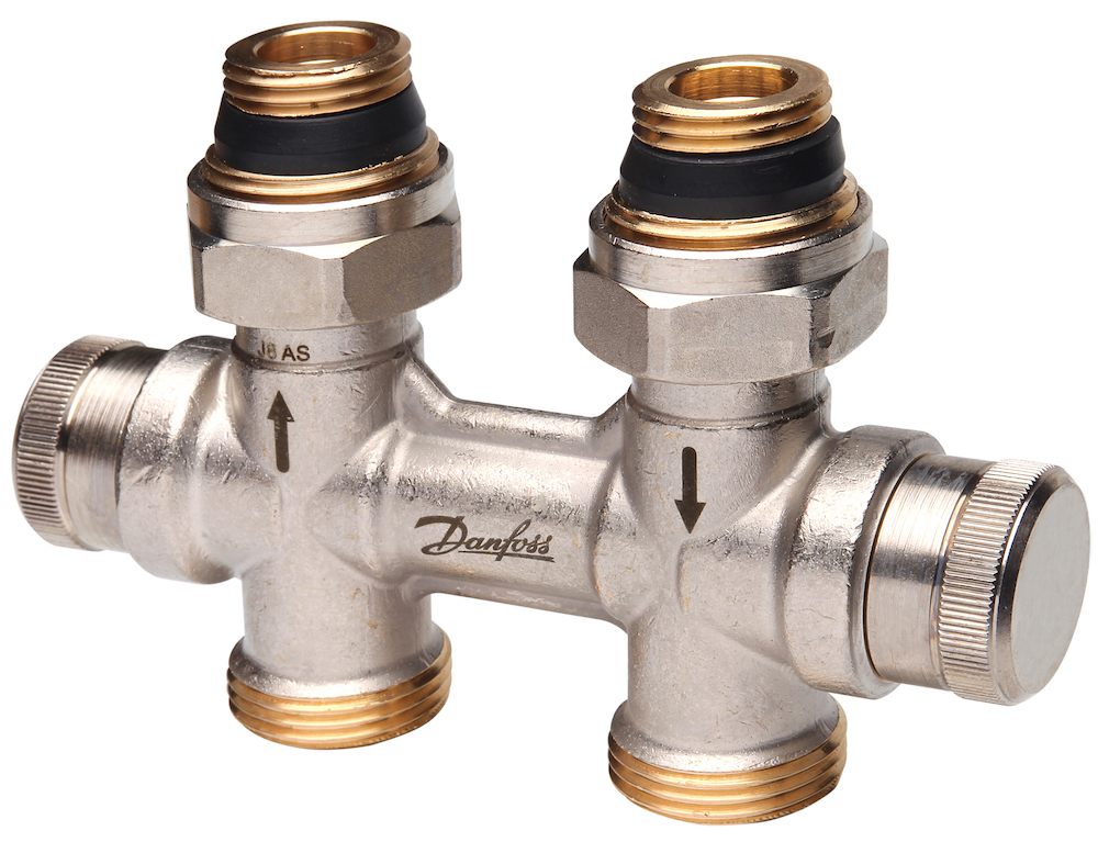Вузол нижнього підключення динамічний Danfoss RLV-KDV прямий 1/2