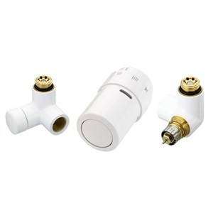 Комплект для подключения к радиаторам RAX-set, подкл. справа, белый RAL 9016 1