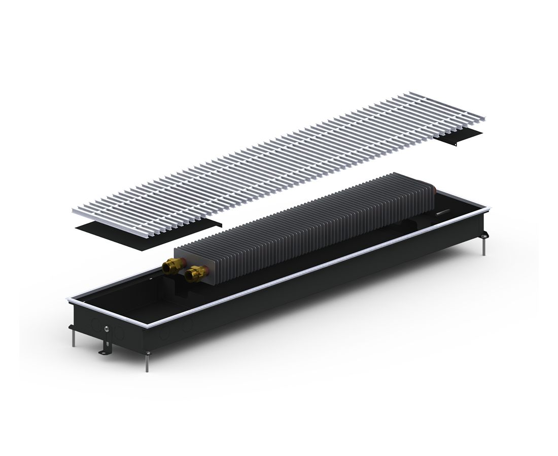 Конвектор внутрип. M-(Black) 230/2250/ 65 Carrera Сатин 1