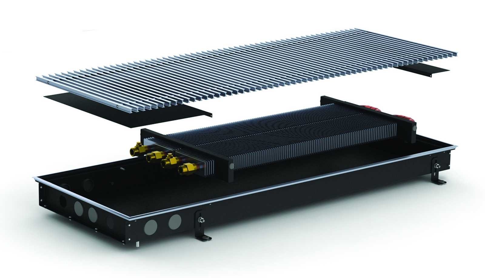 Конвектор внутрип. M2(Black) 2 теп-ка 380/2250/ 65 Carrera 1