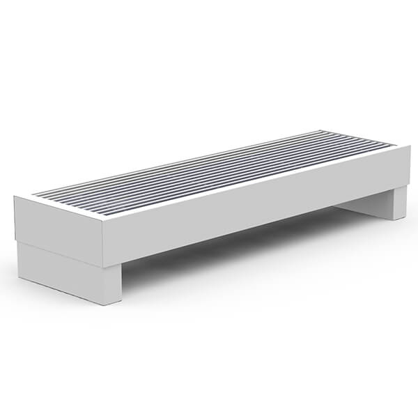 Конвектор підлоговий FR2H-1750 White с решеткой Сатин 1