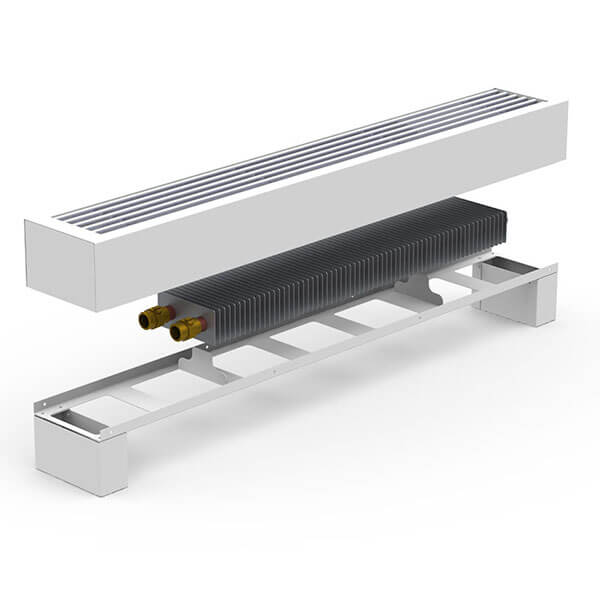 Конвектор підлоговий FRH-2000 White с решеткой Сатин 2